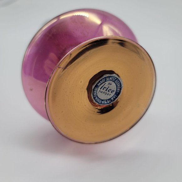 Vintage Perfume Bottle Purple Gold West Germany Irving Rice Import DE8 - Picture 8 of 12